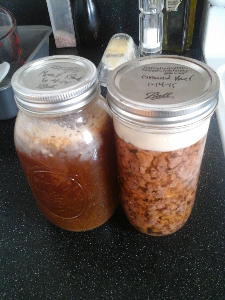 canned beef stock and canned ground beef