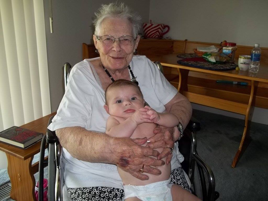 Grandma Baugher and Leo